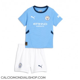 Maglie da calcio Manchester City Ruben Dias #3 Prima Maglia Bambino 2024-25 Manica Corta (+ Pantaloni corti)